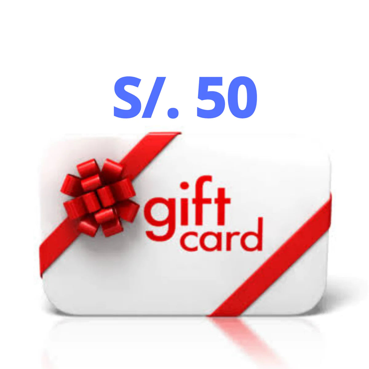 Tarjeta de regalo 50 soles