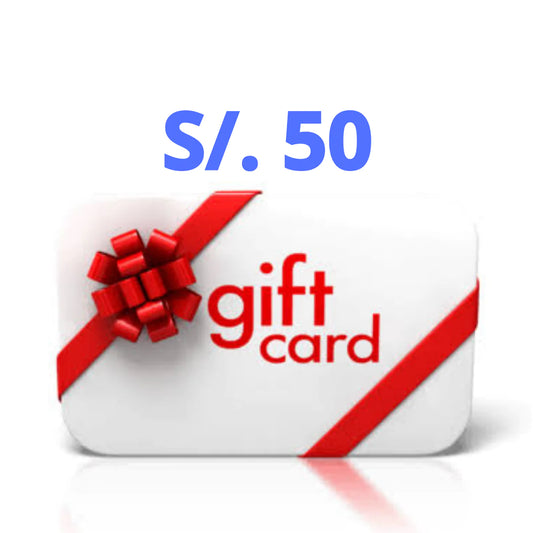 Tarjeta de regalo 50 soles