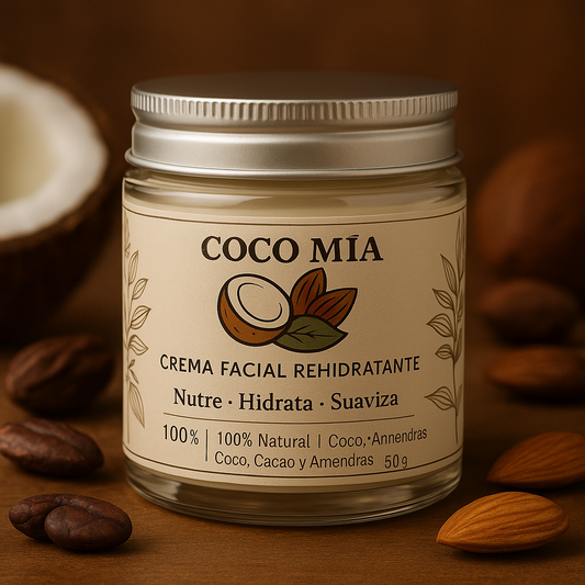 🌿 COCO MÍA – Crema Facial Rehidratante Natural