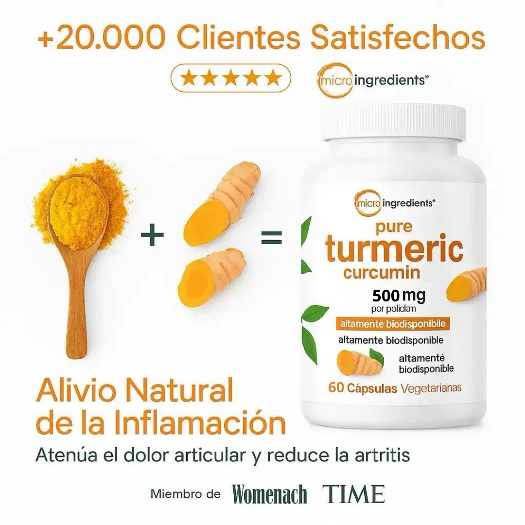 El Antiinflamatorio Natural Más Potente – Cúrcuma 95%