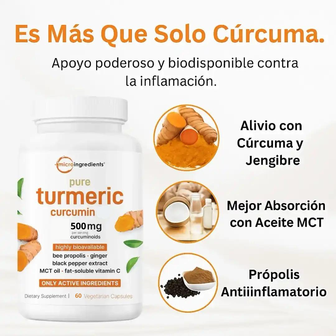 El Antiinflamatorio Natural Más Potente – Cúrcuma 95%