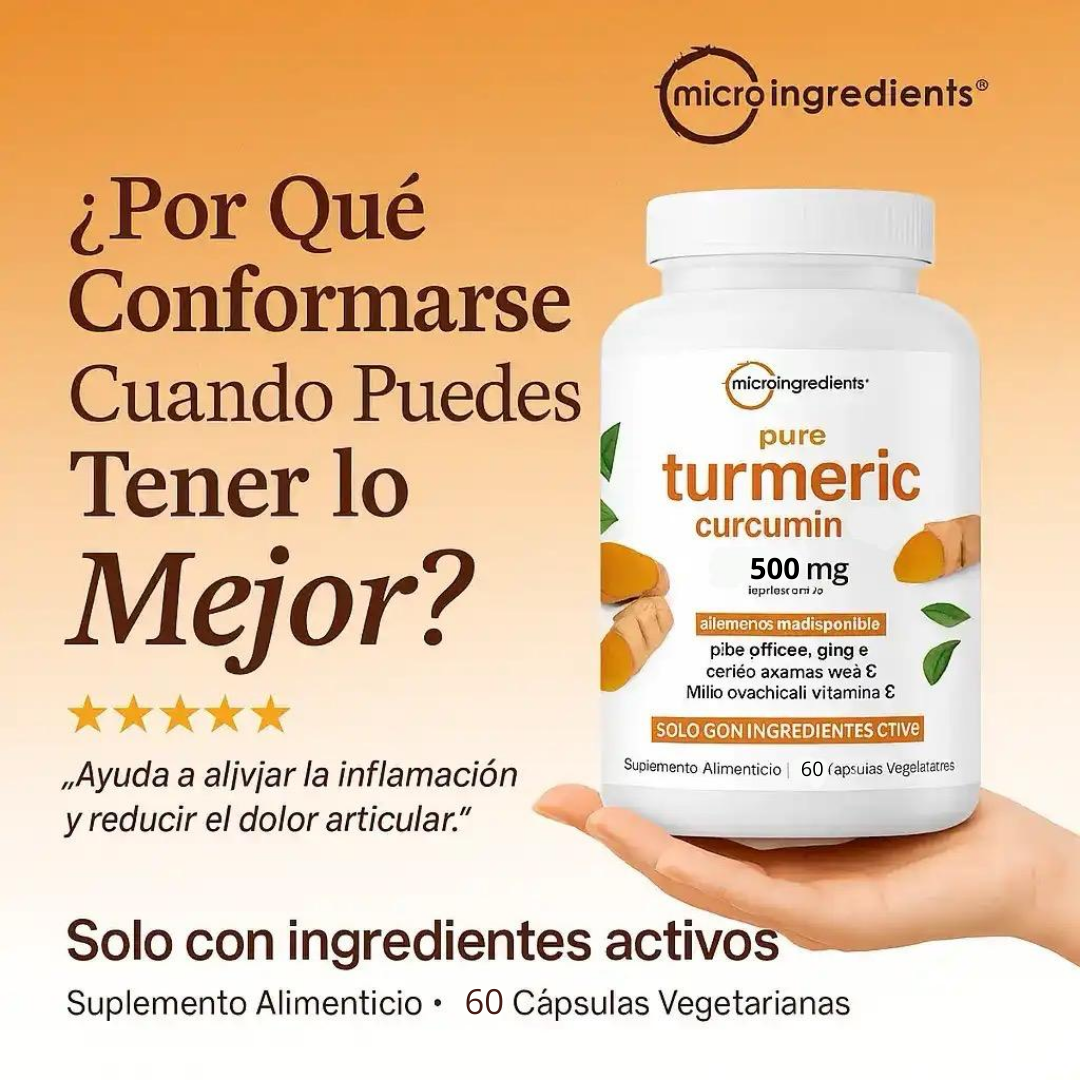El Antiinflamatorio Natural Más Potente – Cúrcuma 95%
